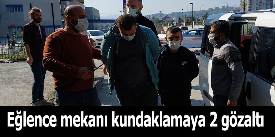 Eğlence mekanı kundaklamaya 2 gözaltı