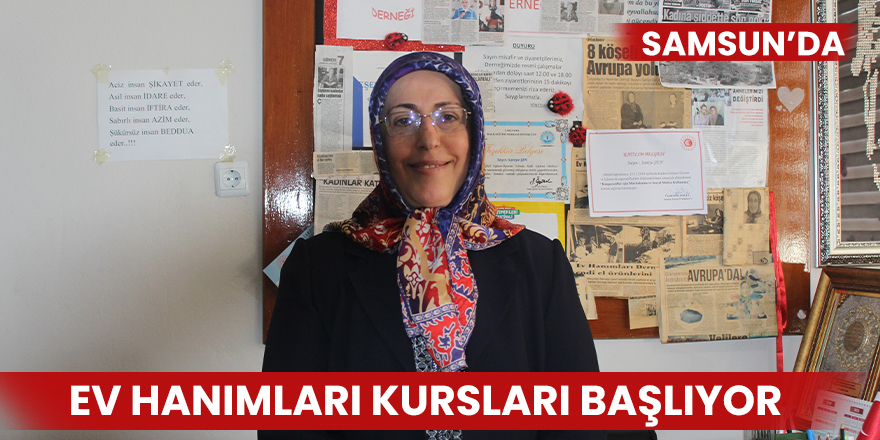 Ev hanımları kursları başlıyor