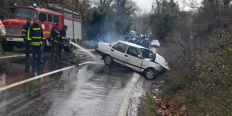 Sinop'ta iki araç çarpıştı: 7 yaralı