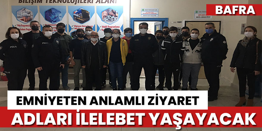 Emniyet Müdürlüğü’nden anlamlı ziyaret