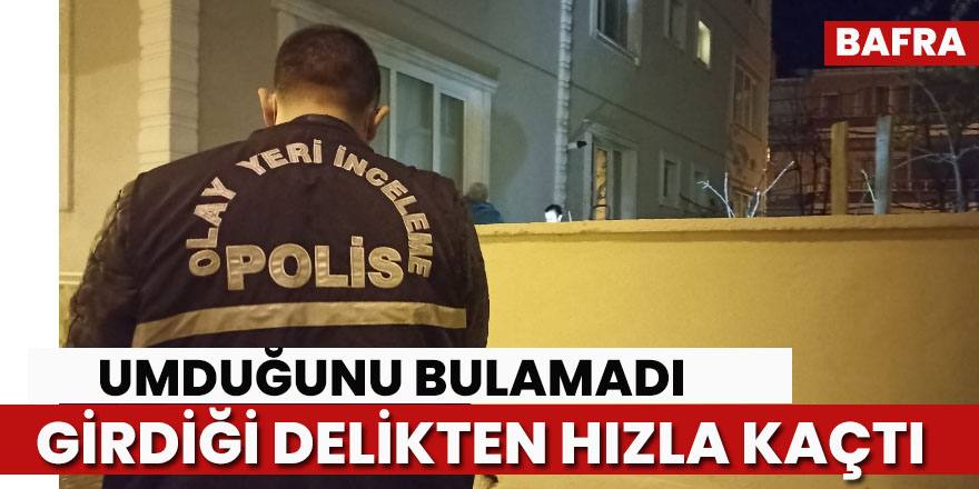 Umduğunu bulamadı girdiği yerden kaçtı