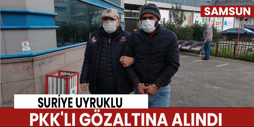 Samsun'da yabancı uyruklu PKK'lı gözaltına alındı