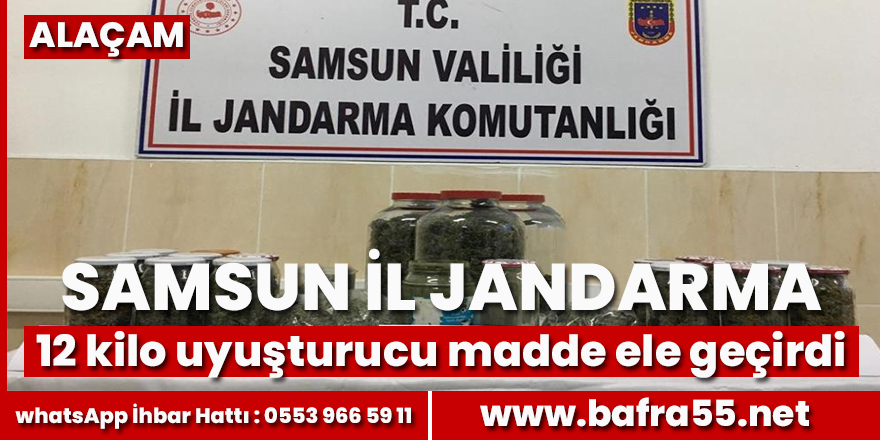 Samsun il jandarma ekiplerinden büyük başarı