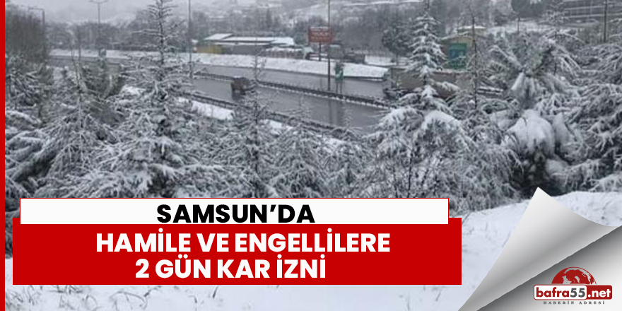 Hamile ve engellilere 2 gün kar izni