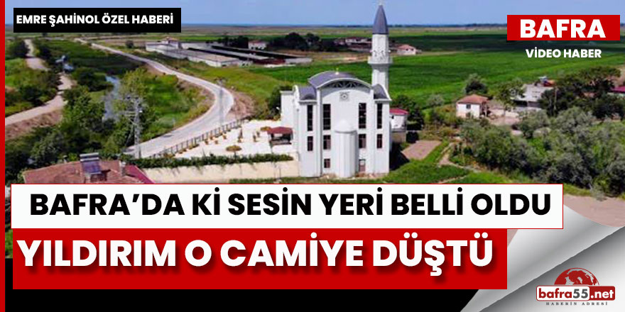 Yıldırım düşen caminin sistemleri bozuldu