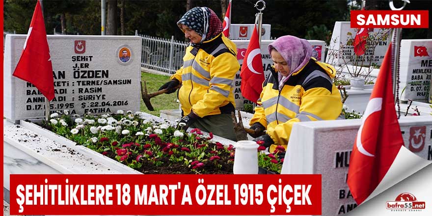 Şehitliklere 18 Mart'a Özel 1915 Çiçek