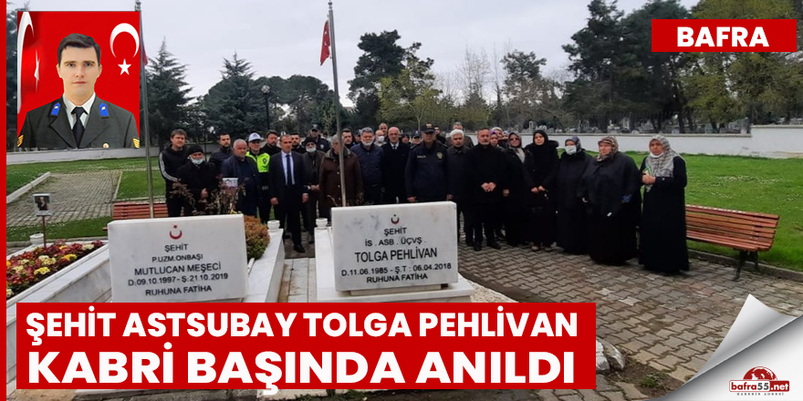 Şehit Astsubay Tolga Pehlivan kabri başında anıldı