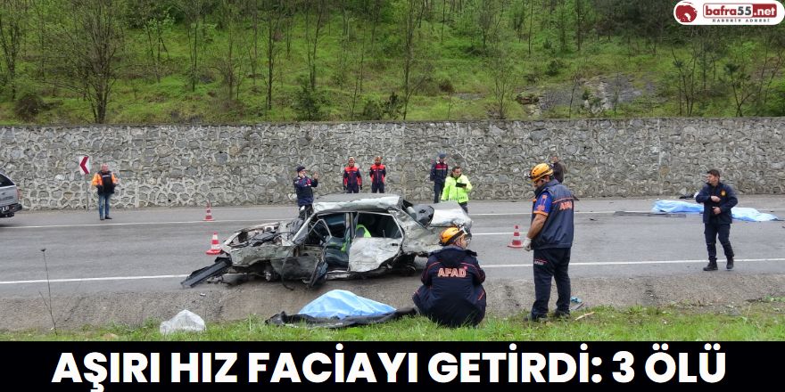 Aşırı Hız Faciayı Getirdi: 3 Ölü