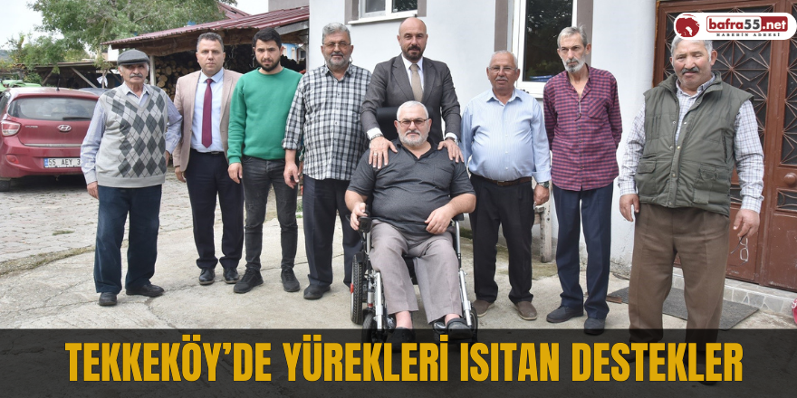 Tekkeköy’de yürekleri ısıtan destekler