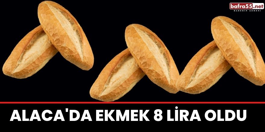 Alaca'da ekmek 8 lira oldu