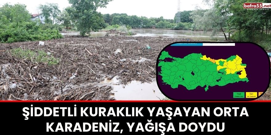 Şiddetli kuraklık yaşayan Orta Karadeniz, yağışa doydu