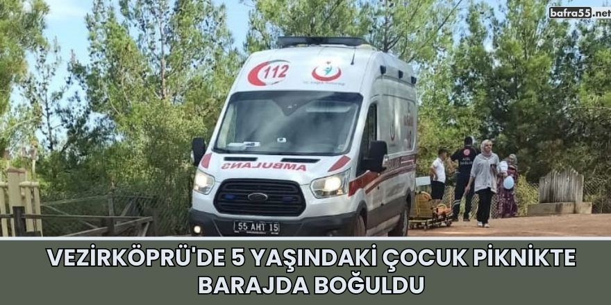 Vezirköprü'de 5 Yaşındaki Çocuk Piknikte Barajda Boğuldu