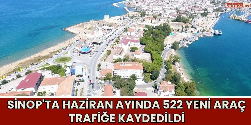 Sinop'ta Haziran Ayında 522 Yeni Araç Trafiğe Kaydedildi