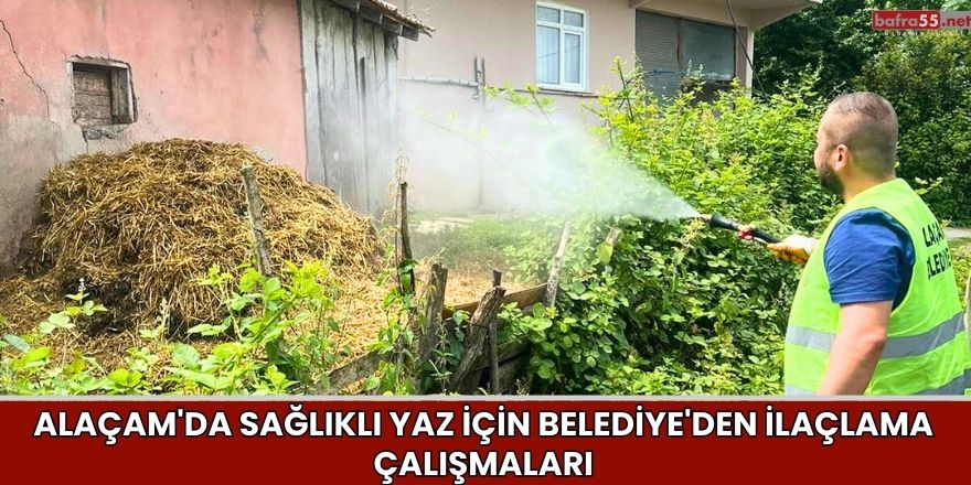 Alaçam Belediyesi'nden Yaz Aylarında İlaçlama Çalışması