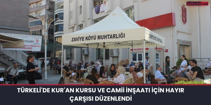 Türkeli'de Kur'an Kursu ve Camii İnşaatı İçin Hayır Çarşısı Düzenlendi