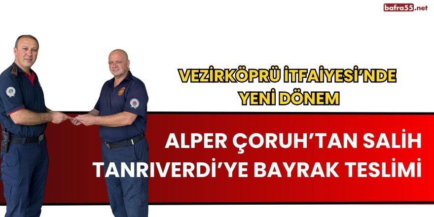 Salih Tanrıverdi, Vezirköprü İtfaiye Grup Amiri Olarak Göreve Başladı