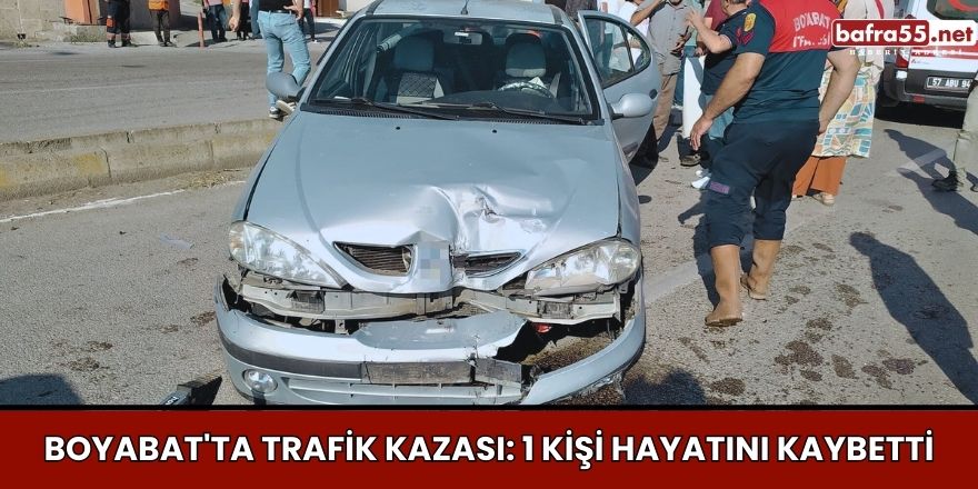 Boyabat'ta Trafik Kazası: 1 Kişi Hayatını Kaybetti