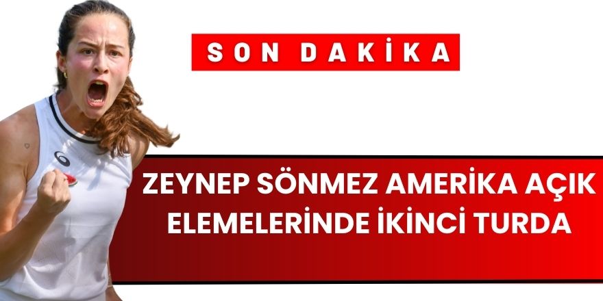 Zeynep Sönmez Amerika Açık elemelerinde ikinci turda