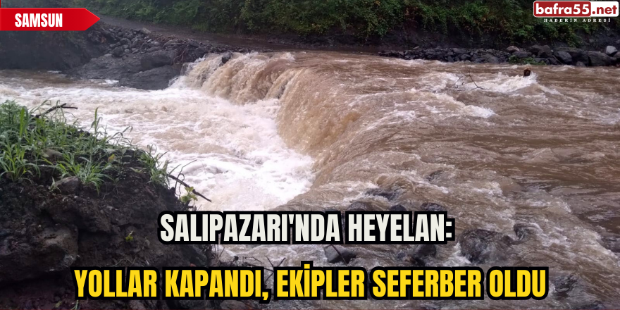 Salıpazarı'nda Heyelan: Yollar Kapandı, Ekipler Seferber Oldu