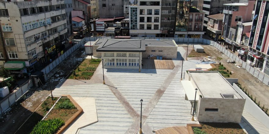 Samsun'da Anakent Otopark ve Meydan Projesi tamamlandı