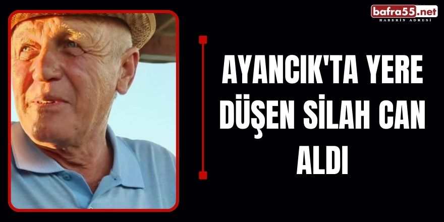 Ayancık'ta yere düşen silah can aldı