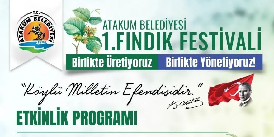 Atakum Belediyesi'nden 1. Fındık Festivali