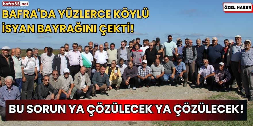 Bafra Yeşilyazı'da Su Kanalı Krizi: Yüzden Fazla Köylü Çözüm İçin Toplandı