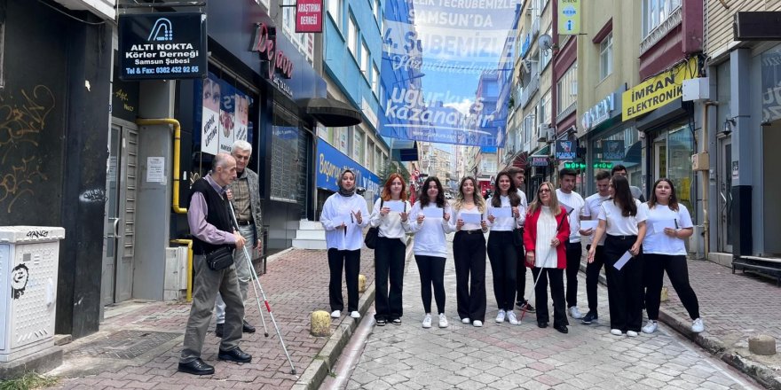 Samsun’da Beyaz Baston Farkındalığı: Sürücüler Trafikte Test Edildi