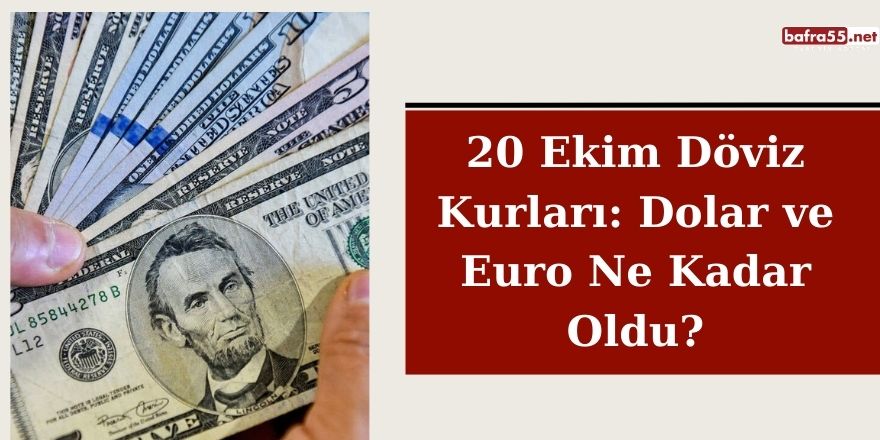 20 Ekim Döviz Kurları: Dolar ve Euro Ne Kadar Oldu?