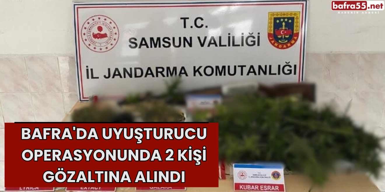 Bafra'da Uyuşturucu Operasyonunda 2 Kişi Gözaltına Alındı