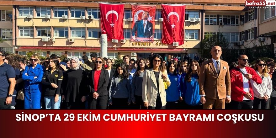 Sinop’ta 29 Ekim Cumhuriyet Bayramı Coşkusu