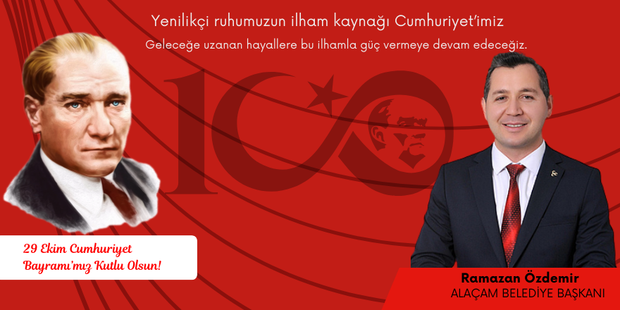 Alaçam Belediye Başkanı Ramazan Özdemir Cumhuriyet Bayram Mesajı