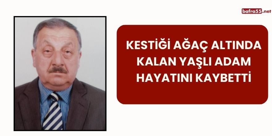 Kestiği Ağaç Altında Kalan Yaşlı Adam Hayatını Kaybetti