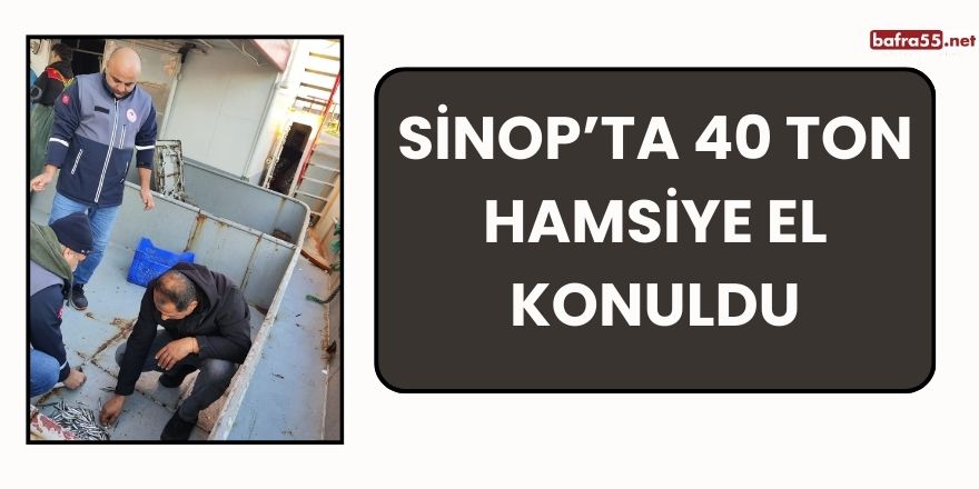 Sinop’ta 40 ton hamsiye el konuldu