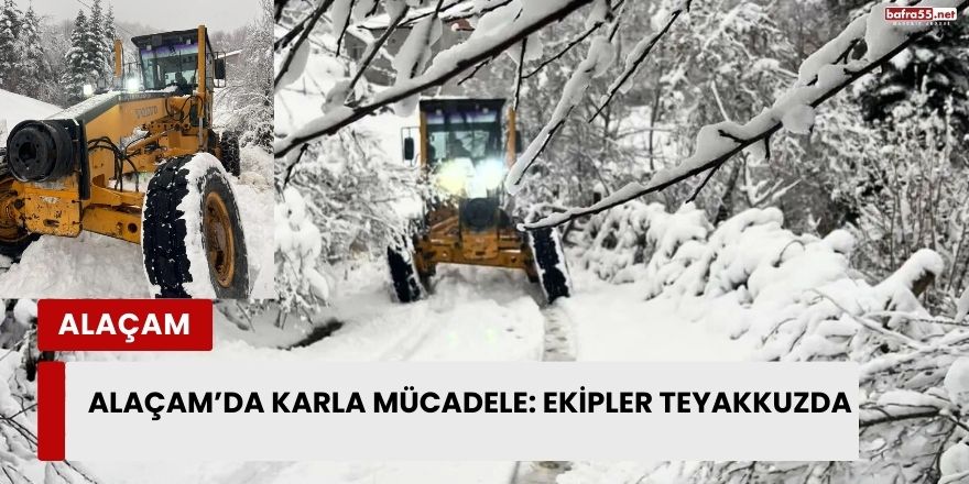 Alaçam’da Karla Mücadele: Ekipler Teyakkuzda