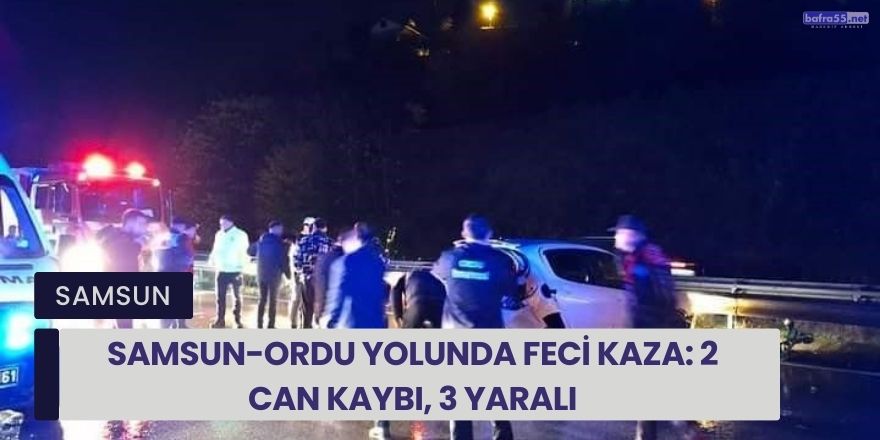 Samsun-Ordu Yolunda Feci Kaza: 2 Can Kaybı, 3 Yaralı