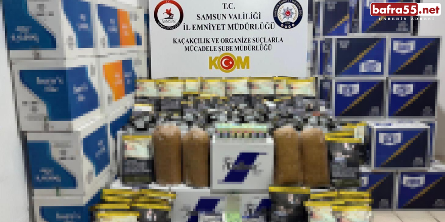 Samsun’da Kaçakçılık Operasyonunda 1 Milyon 290 Bin Makaron Ele Geçirildi