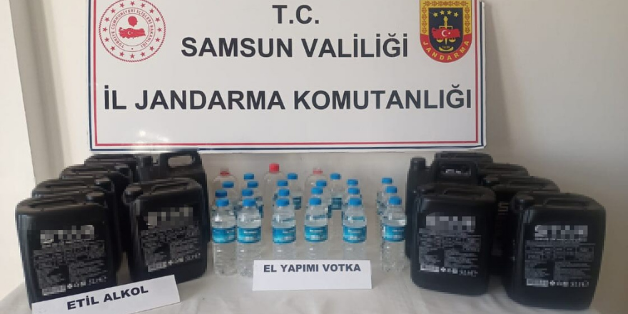 Samsun'da Kaçak Alkol Operasyonu: 68 Litre Kaçak Ürün Ele Geçirildi