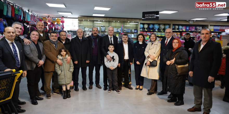 Bafra Kitap Kırtasiye Cafe’nin  Açılışı Dualarla Gerçekleştirildi