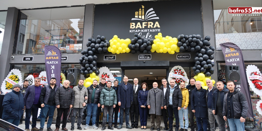 Bafra Kitap Kırtasiye Cafe’nin  Açılışı Dualarla Gerçekleştirildi