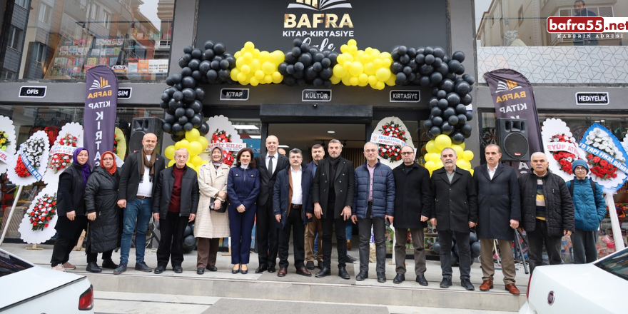 Bafra Kitap Kırtasiye Cafe’nin  Açılışı Dualarla Gerçekleştirildi