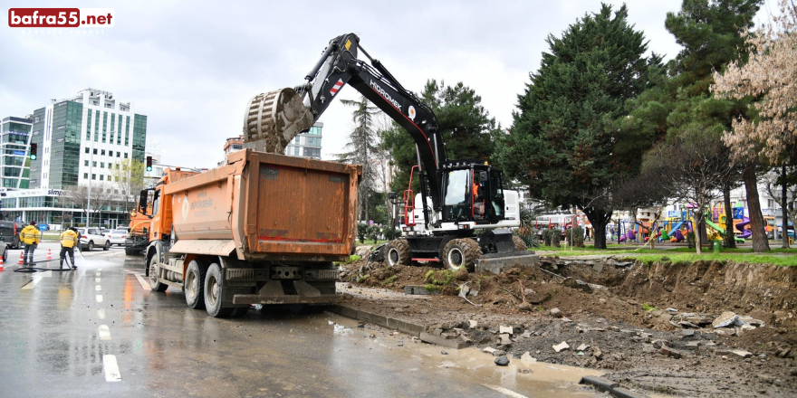 Samsun'da trafik akışı için düzenleme başlatıldı