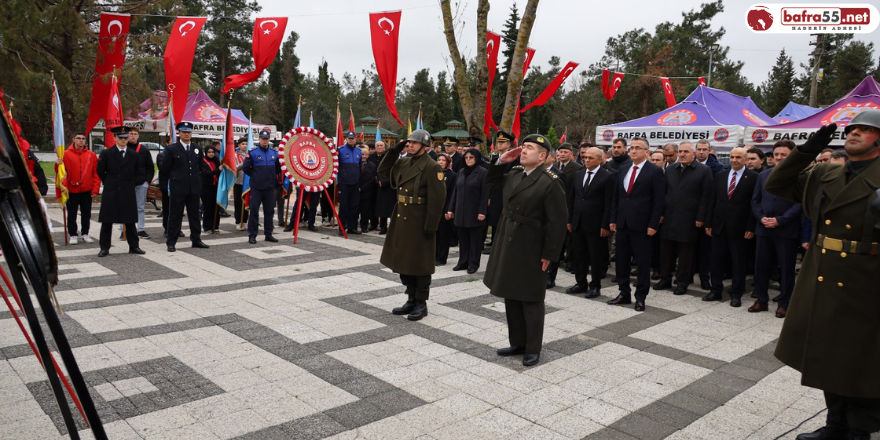 Bafra’da Şehitler Dualarla Anıldı 