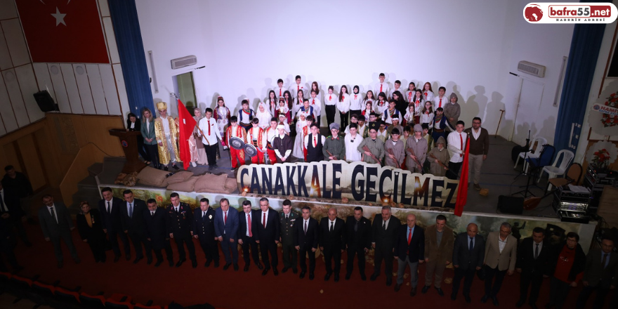 18 Mart Çanakkale Zaferine Bafra’da Duygusal Kutlama