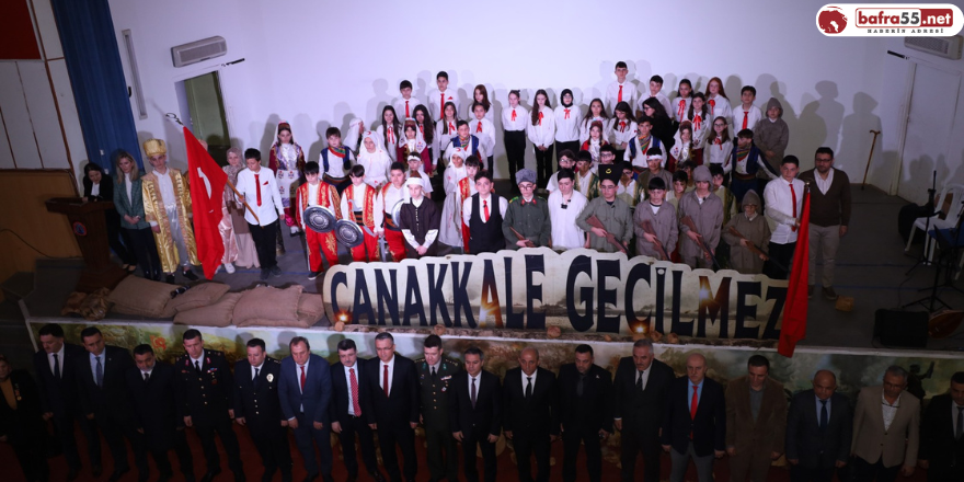 18 Mart Çanakkale Zaferine Bafra’da Duygusal Kutlama