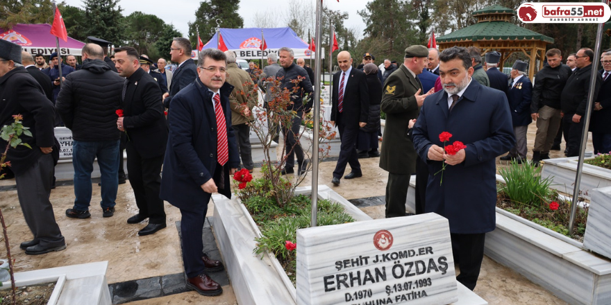 Bafra’da Şehitler Dualarla Anıldı 