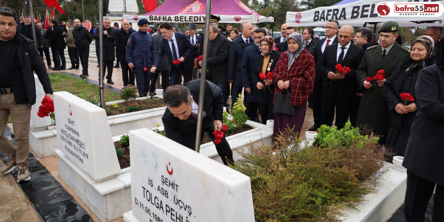 Bafra’da Şehitler Dualarla Anıldı 