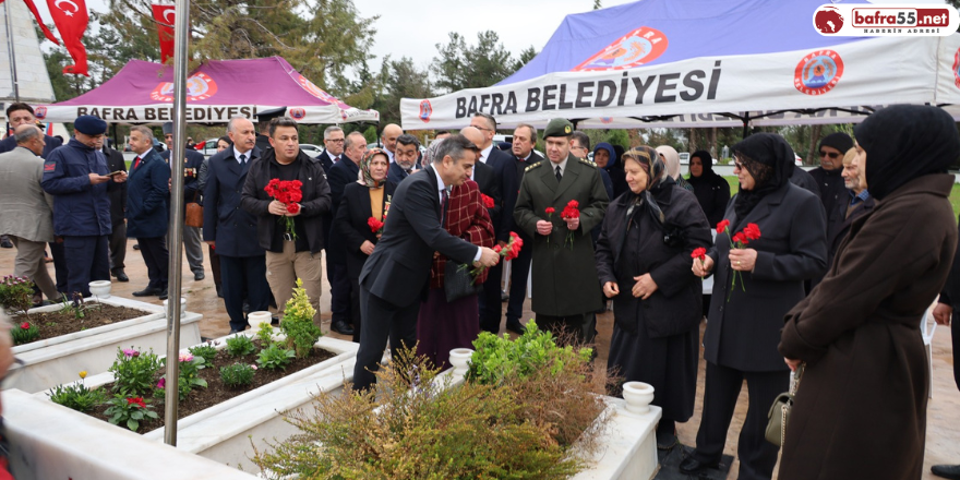 Bafra’da Şehitler Dualarla Anıldı 