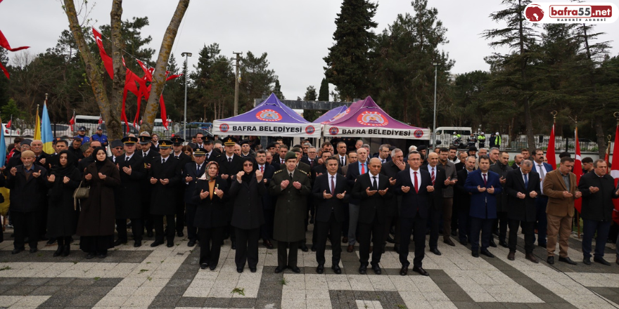 Bafra’da Şehitler Dualarla Anıldı 