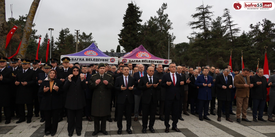 Bafra’da Şehitler Dualarla Anıldı 